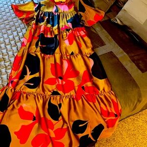 Corey Lynn Calter from Anthropologie Gianna tired maxi